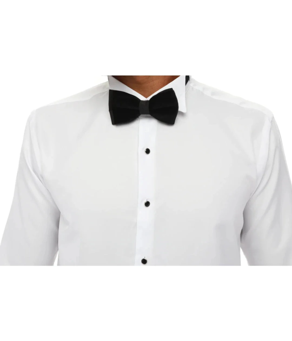 Men's Wing Collar Shirt Tuxedo White Double Cuff Dinner Classic