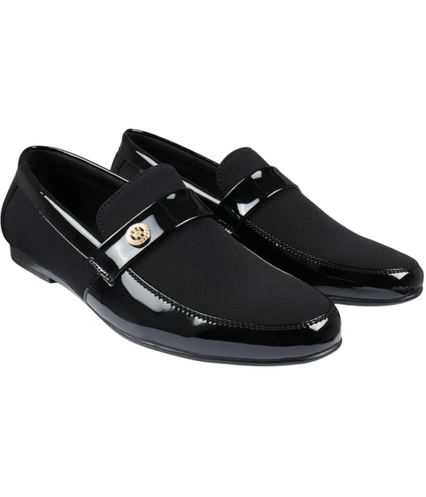 Men's Slip On Lightweight Black Loafer Shoes