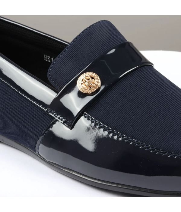 Men's Slip On Lightweight Navy Loafer Shoes