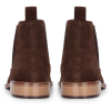 Men's Brown Suede Leather Slip On Chelsea Ankle Boots
