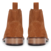 Men's Camel Suede Leather Slip On Chelsea Ankle Boots