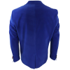 Men's Royal Blue Velvet Tux Blazer Satin Lapels Dinner Wedding Prom Black Tie