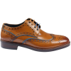 Simon - Men's Brown Brogue Leather Shoes