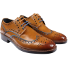 Simon - Men's Brown Brogue Leather Shoes
