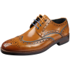 Simon - Men's Brown Brogue Leather Shoes