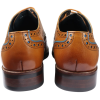 Simon - Men's Brown Brogue Leather Shoes