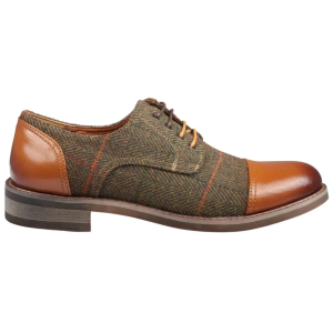 Theon – Men’s Leather Tweed Oxford Shoes