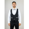 AK-29 - Men's 3 Piece White Paisley Wedding Suit