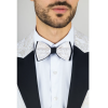 AK-29 - Men's 3 Piece White Paisley Wedding Suit