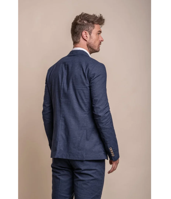 Alvari - Men's Navy Linen Summer Blazer