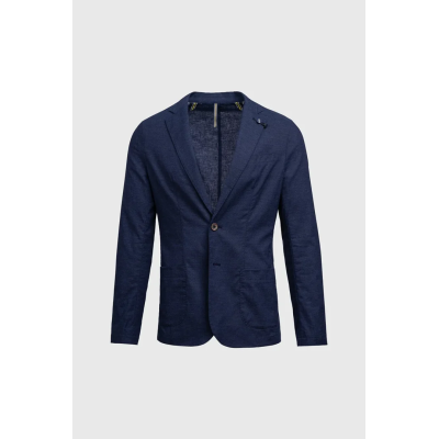 Alvari - Men's Navy Linen Summer Blazer