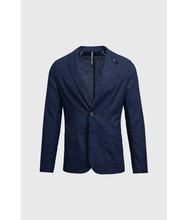 Alvari - Men's Navy Linen Summer Blazer