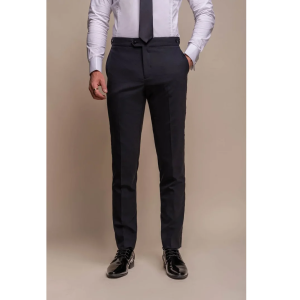 Aspen – Men’s Plain Navy Classic Trousers