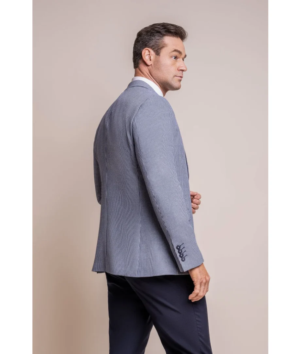 Baresi - Men's Blue Check Summer Blazer