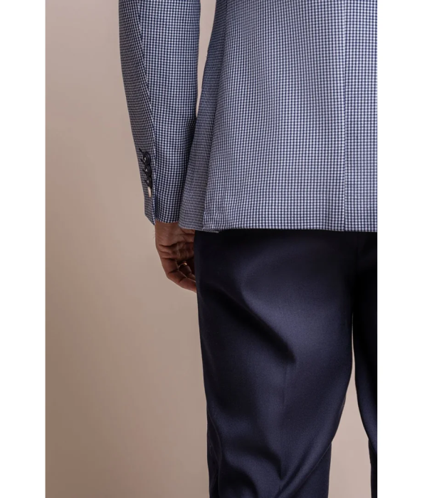 Baresi - Men's Blue Check Summer Blazer