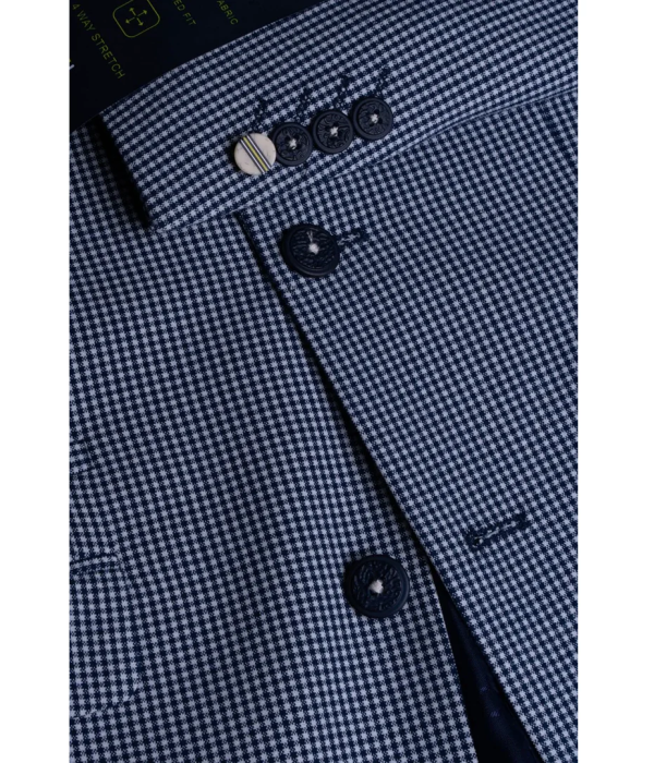 Baresi - Men's Blue Check Summer Blazer