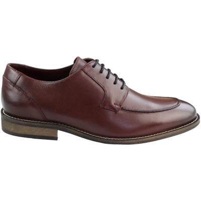 Mens Real Full Leather Black Welted Derby Shoes Smart Casual Burgundy Wine Classic Vintage