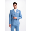 Bond - Men's Sky Blue Double Breasted Blazer