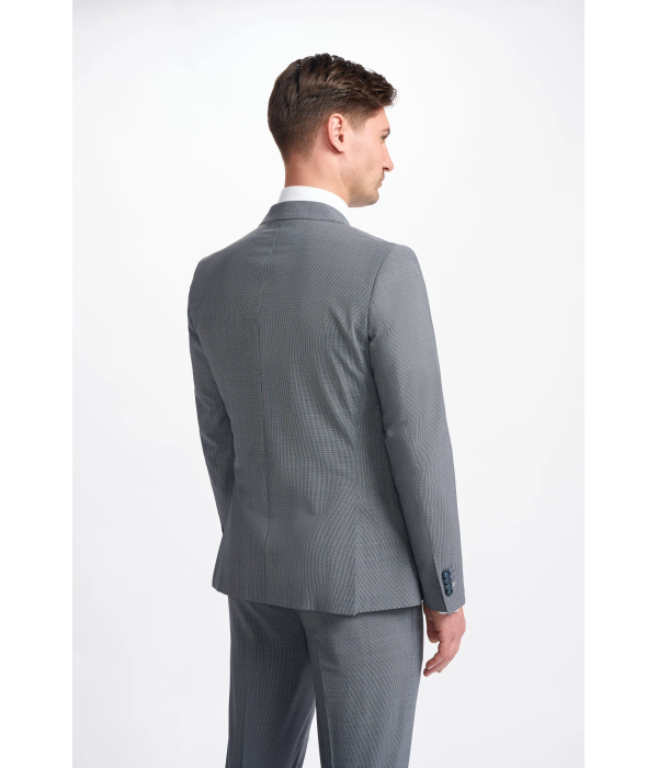 Bond - Men's Grey Double Breasted Blazer