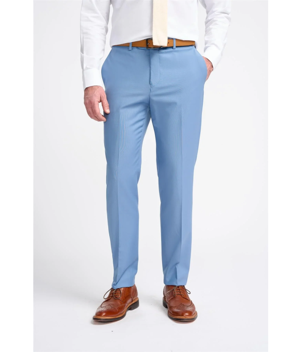 Bond - Men's Sky Blue 2 Piece Double Breasted Suit