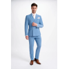 Bond - Men's Sky Blue 2 Piece Double Breasted Suit