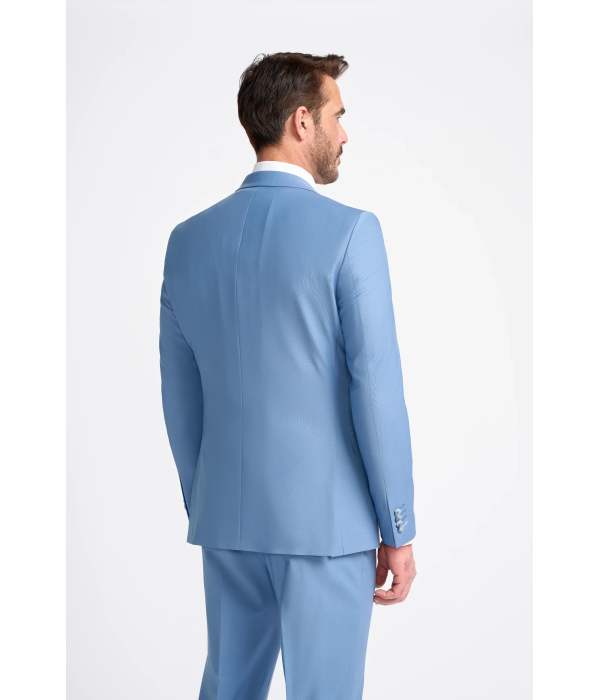 Bond - Men's Sky Blue Tailored Fit Blazer