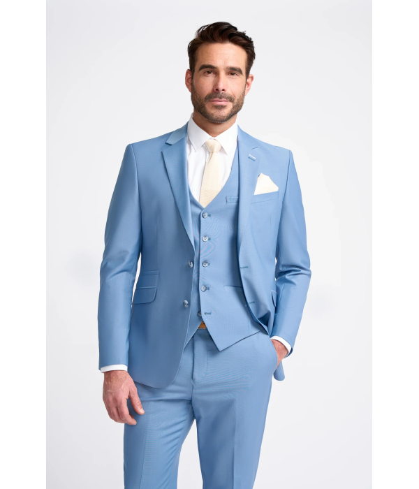 Bond - Men's Sky Blue Tailored Fit Blazer