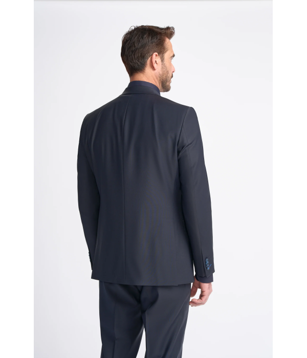 Bond - Men's Dark Navy Tailored Fit Blazer