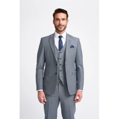 Bond - Men's Grey Tailored Fit Blazer