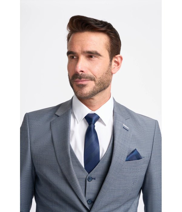 Bond - Men's Grey Tailored Fit Blazer