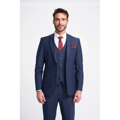 Bond - Men's Navy Tailored Fit Blazer