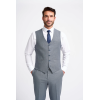 Bond - Men's Grey 3 Piece Tailored Fit Suit