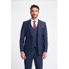 Bond - Men's Navy 3 Piece Tailored Fit Suit