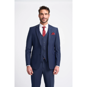 Bond – Men’s Navy 3 Piece Tailored Fit Suit