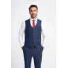 Bond - Men's Navy 3 Piece Tailored Fit Suit