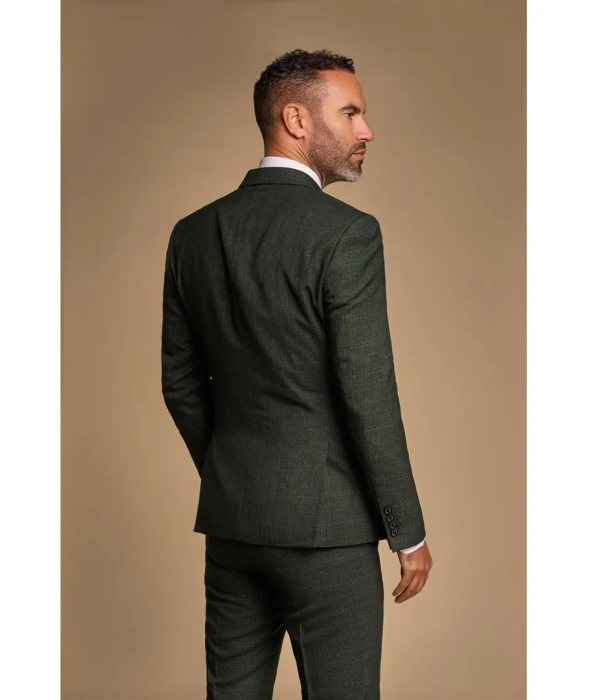 Caridi - Men's Olive Green Double Breasted Blazer