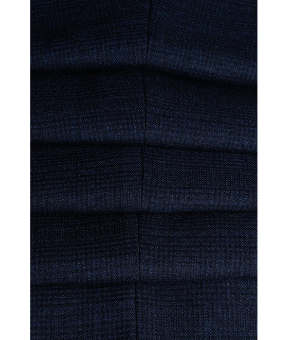 Caridi - Men's Tweed Navy Blue Blazer