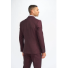 Caridi - Men's Burgundy Checked Blazer