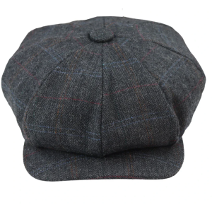 Men’s 8 Panel Razor Baker Boy Hat Wool Tweed Blinders Newsboy Flat Cap