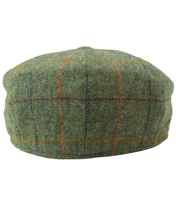 Men's 8 Panel Razor Hat Tweed Blinders Newsboy Green Check Flat Cap