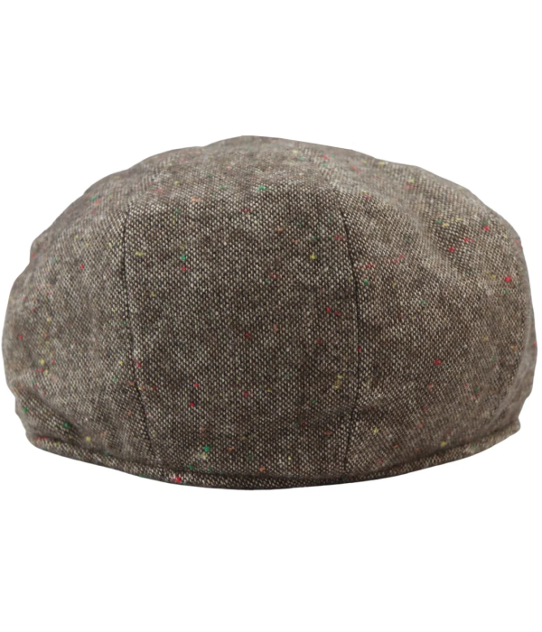 8 Panel Baker Boy Cap Shelby Hat Wool Tweed Classic Brown Razor