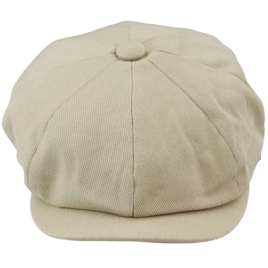 Men’s 8 Panel Razor Summer Beige Baker Boy Hat Cotton Blinders Newsboy Flat Cap Shelby