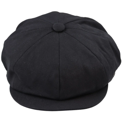 Men's 8 Panel Razor Summer Black Baker Boy Hat Cotton Blinders Newsboy Flat Cap Shelby