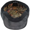 Men's 8 Panel Razor Baker Boy Hat PU Leather Blinders Newsboy Flat Cap Black