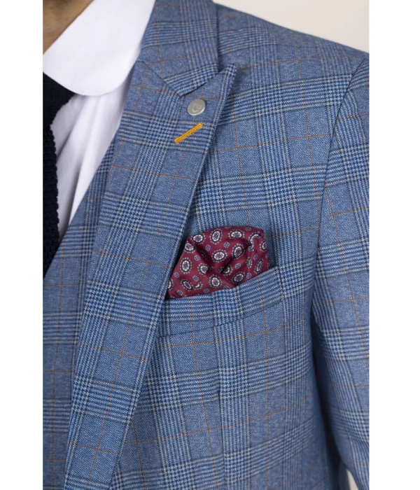 Earl - Men's Blue Checked Blazer