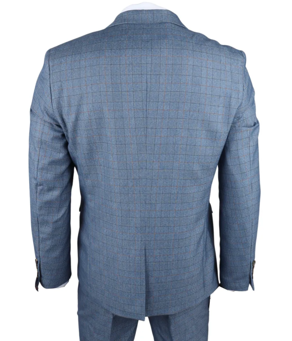 Earl - Men's Blue Checked Blazer