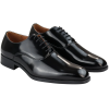 Mens Smart Formal Patent Oxford Black Shoes Shiny Laced Classic Round Toe Dress