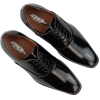 Mens Smart Formal Patent Oxford Black Shoes Shiny Laced Classic Round Toe Dress