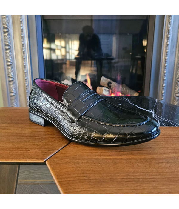 Men's Slip On Formal Black Loafers