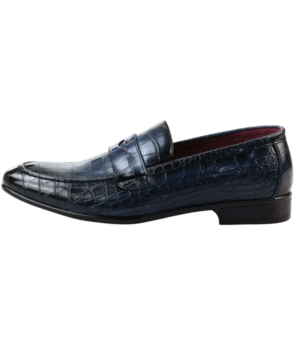 Men's Slip On Formal Navy Loafers